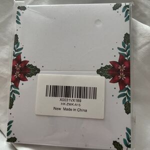Merry Christmas Place Cards Poinsettia Folded Tent Seating Name 25 PCS
